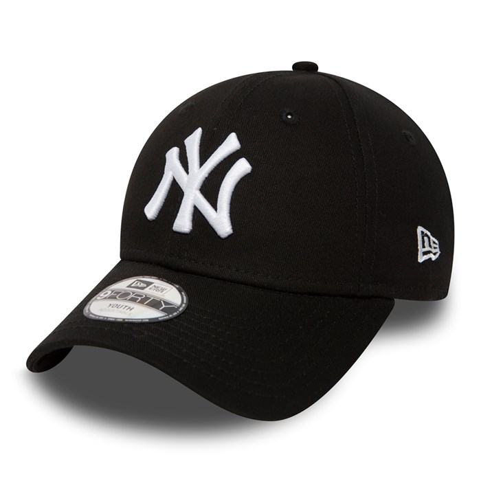 New York Yankees Essential Lapset 9FORTY Lippis Mustat - New Era Lippikset Tukkukauppa FI-416087